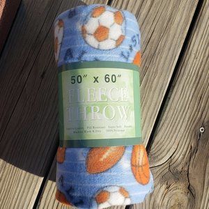 50x60" Fleece Throw (Sports Print)
